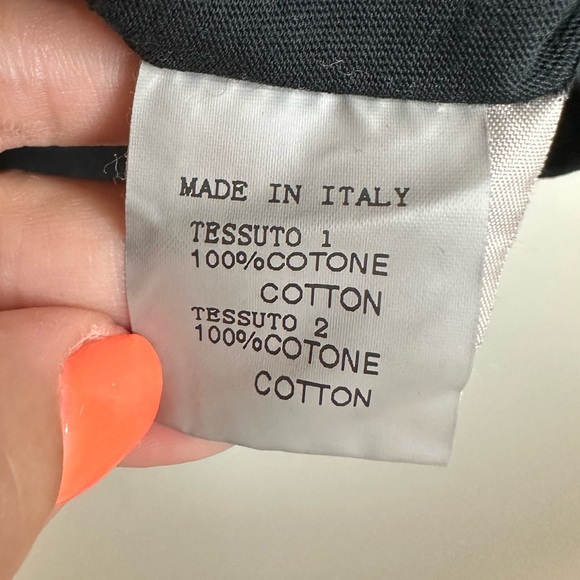 Amici by Baci Cotton Black Puff Ballon Sleeve Made in Italy Top Women’s - Picture 14 of 14